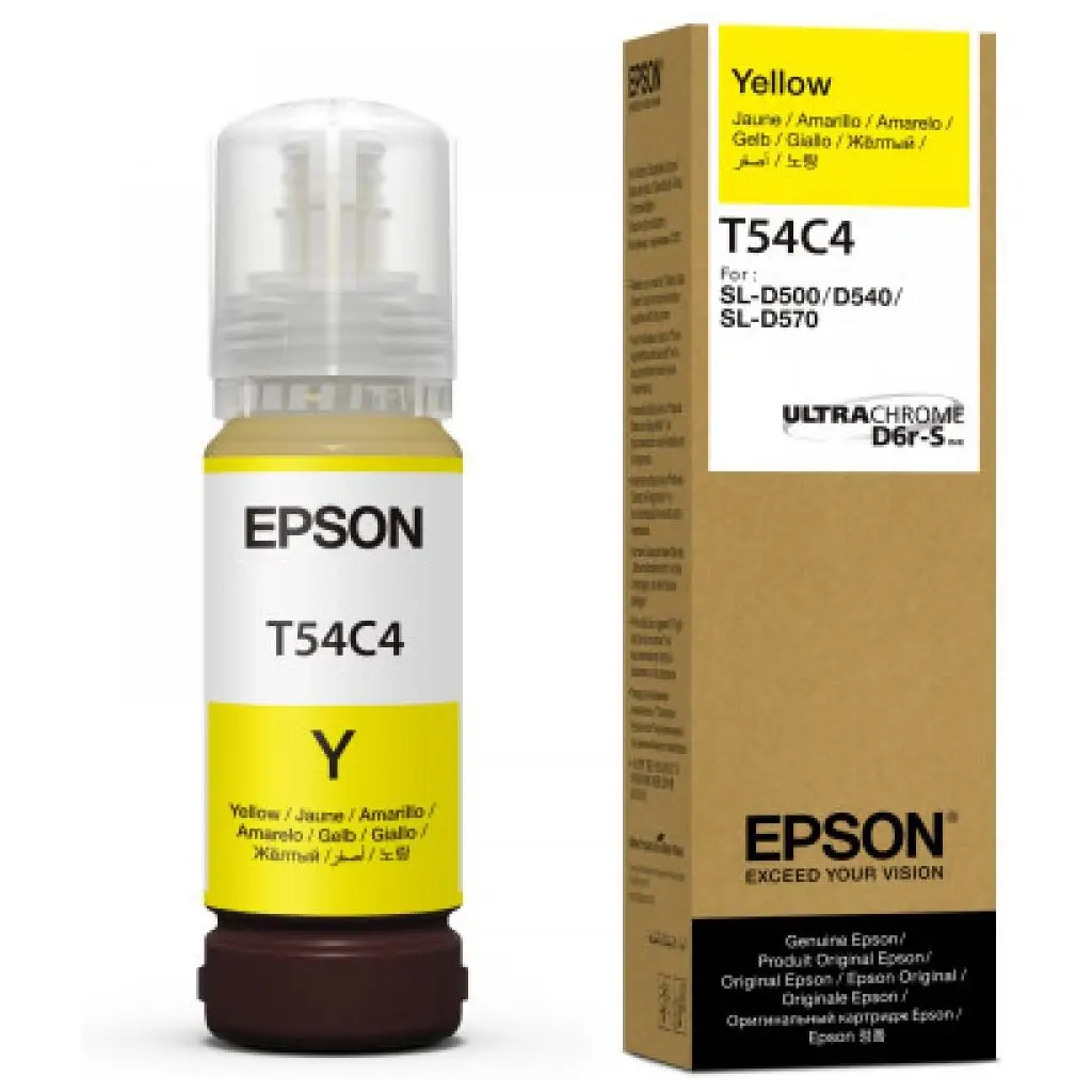 EPSON SURELAB SL-D500 T54C4 SARI MÜREKKEP 70ml C13T54C420