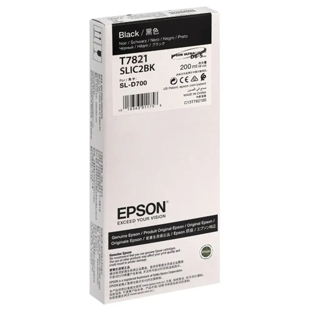 EPSON SURELAB SL-D700 BLACK MÜREKKEP C13T78210N