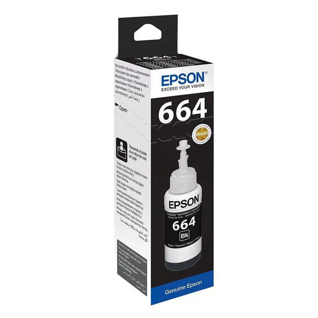 Epson T6641 Black Siyah Şişe Mürekkep T66414A