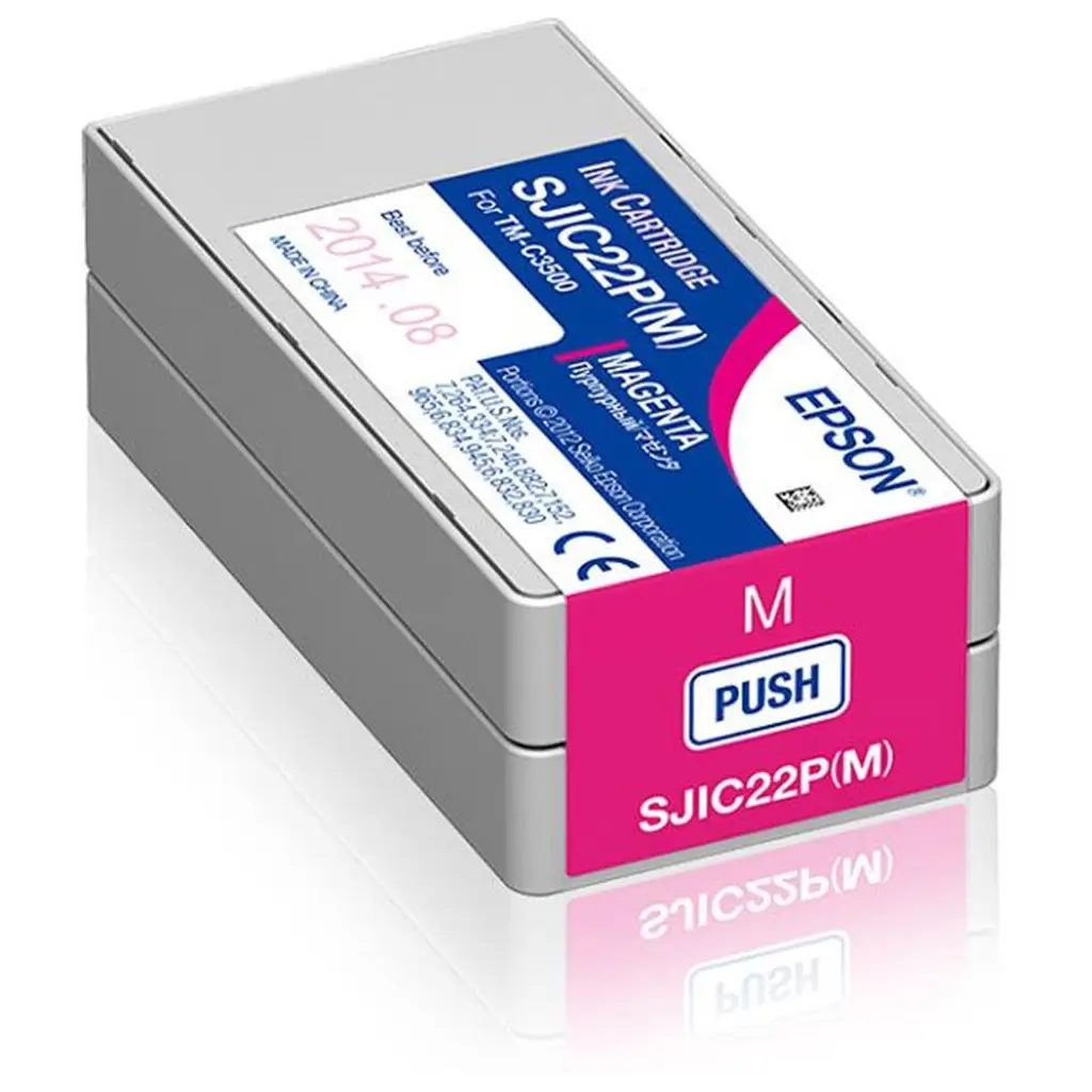 Epson TM-C3500 Magenta Kırmızı Mürekkep Kartuş SJIC22P(M) S020603