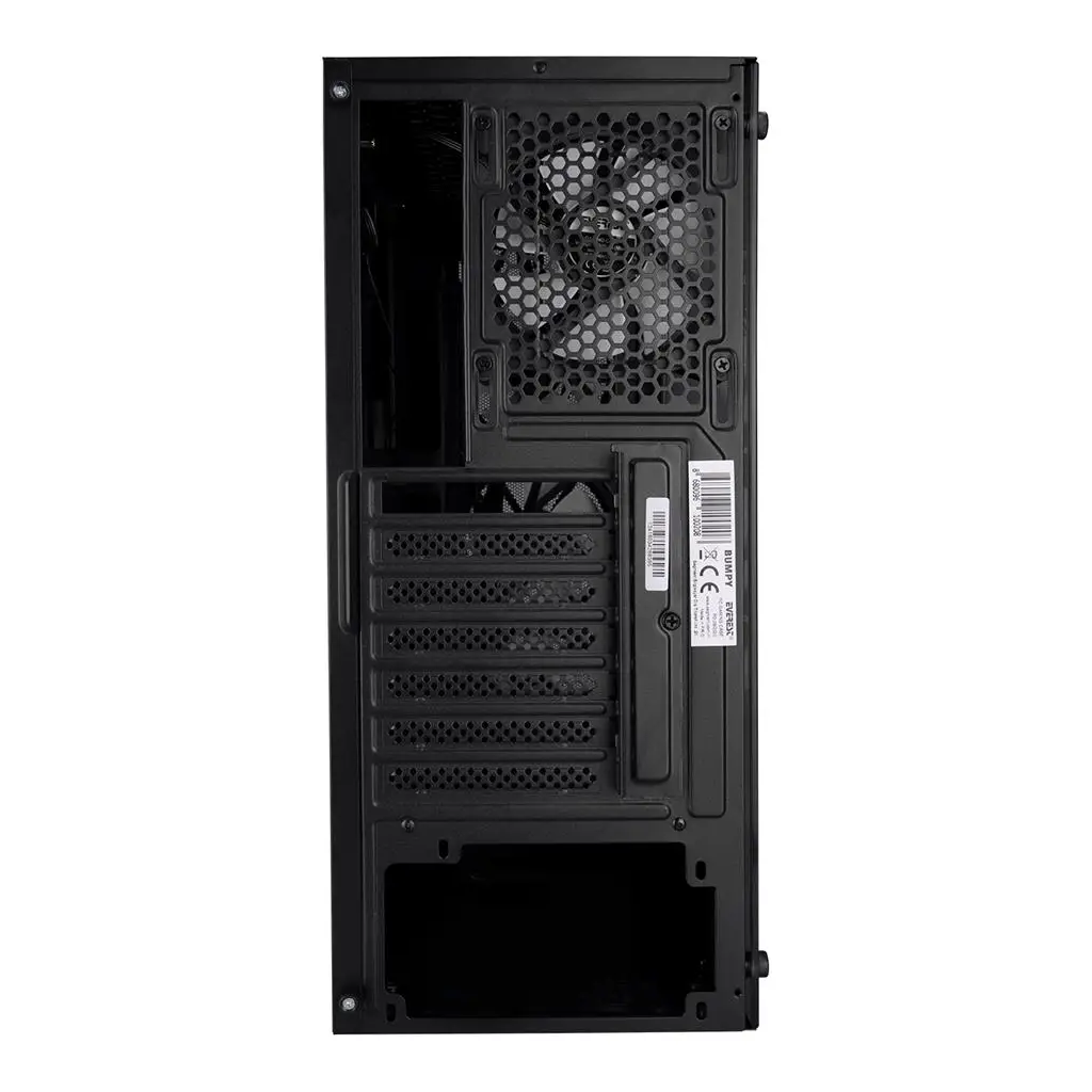 Everest BUMPY 4-12cm RGB Fan Tempered Camlı ATX Mid-T Gaming Oyuncu Kasası