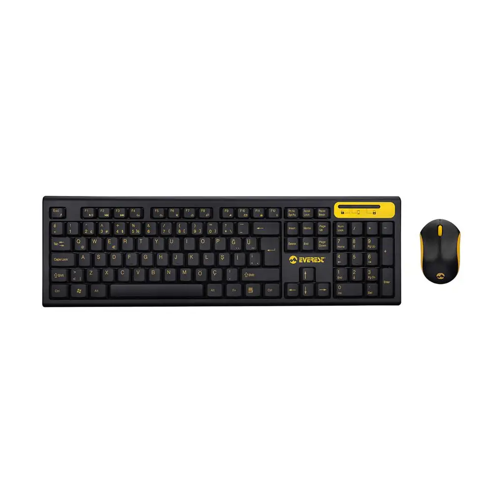 Everest KM-5535 Usb Multi Media Kablosuz Q Standart Klavye + Mouse Set