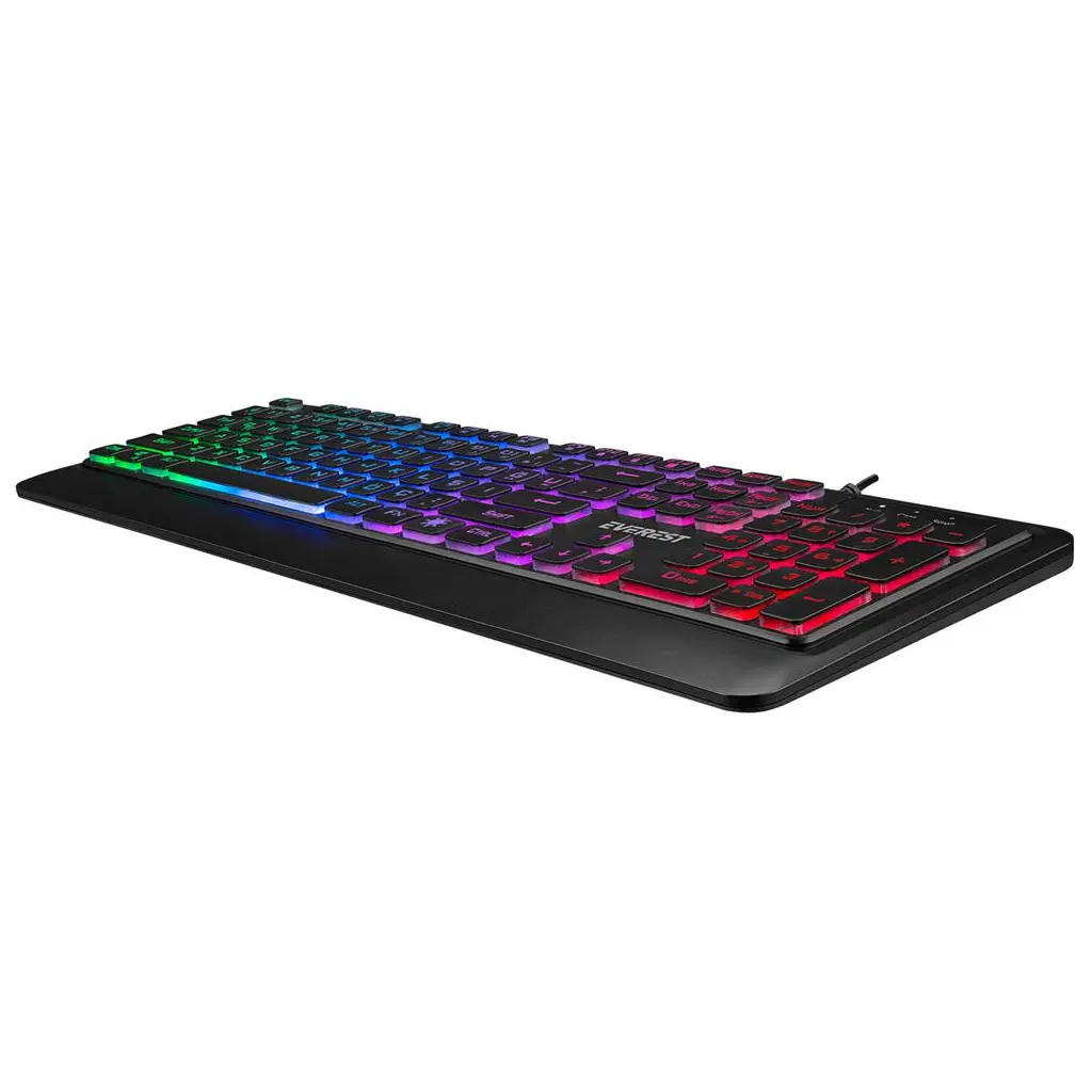 Everest KM-R59 FORZA PLUS Siyah Usb Rainbow Backlight Q Klavye + 1200 dpi Mouse Set