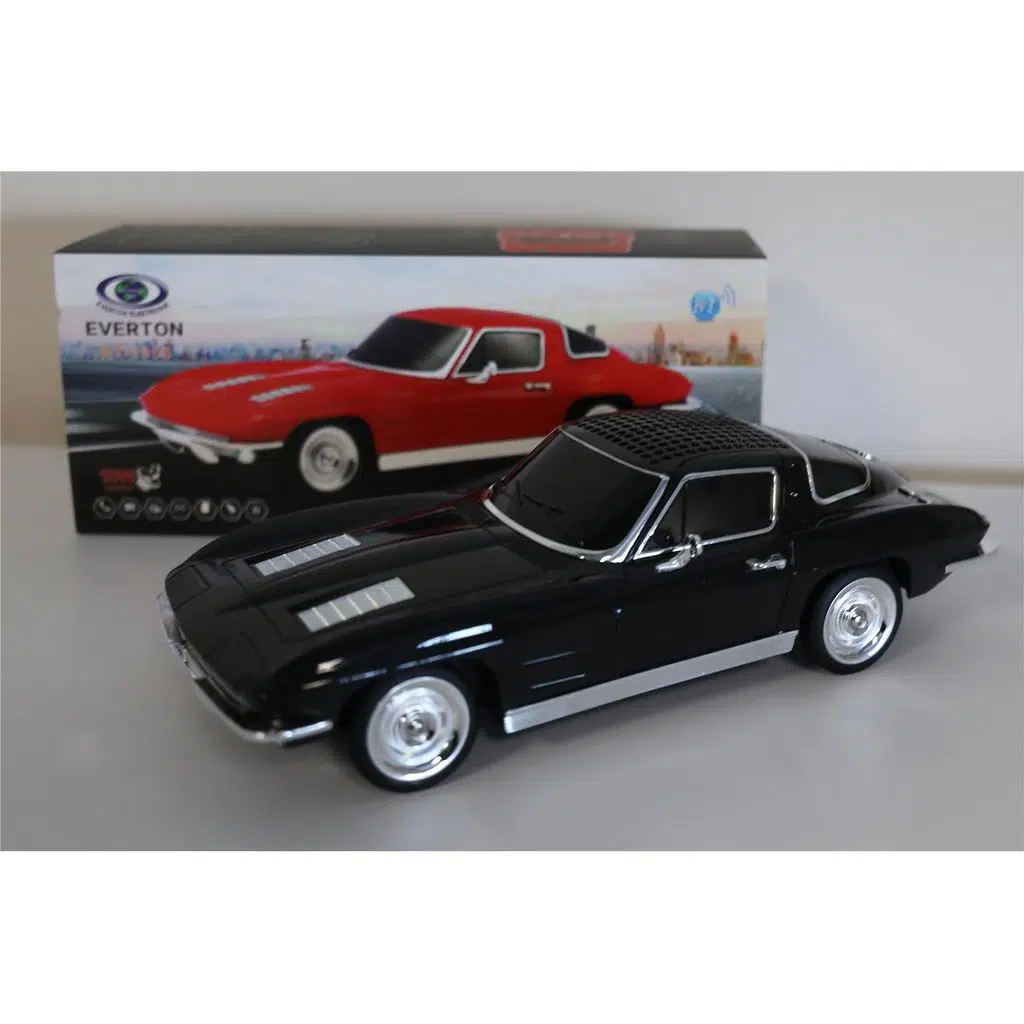 EVERTON RT-1956 Siyah Arabalı Bluetooth Fm-Usb-Tf-Aux Şarjlı Nostaljik Radyo