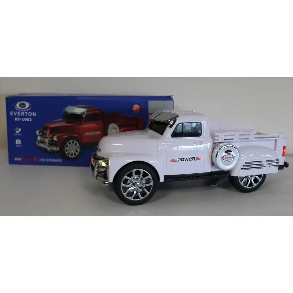 EVERTON RT-1962 Beyaz Arabalı Bluetooth Fm-Usb-Tf-Aux Şarjlı Nostaljik Radyo