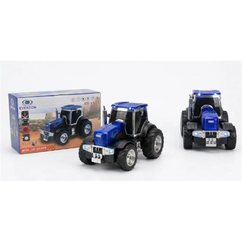 EVERTON RT-1973 Mavi Traktör Modeli Bluetooth Fm-Usb-Tf-Aux Şarjlı Nostaljik Radyo
