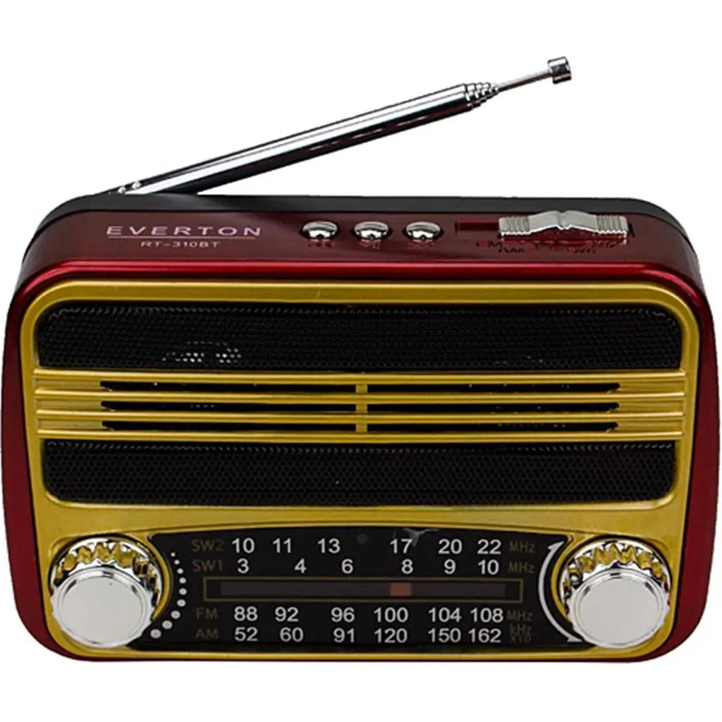 Everton Rt-310bt Bluetooth Fm-Usb-Tf Card- Şarjlı Nostaljik Radyo