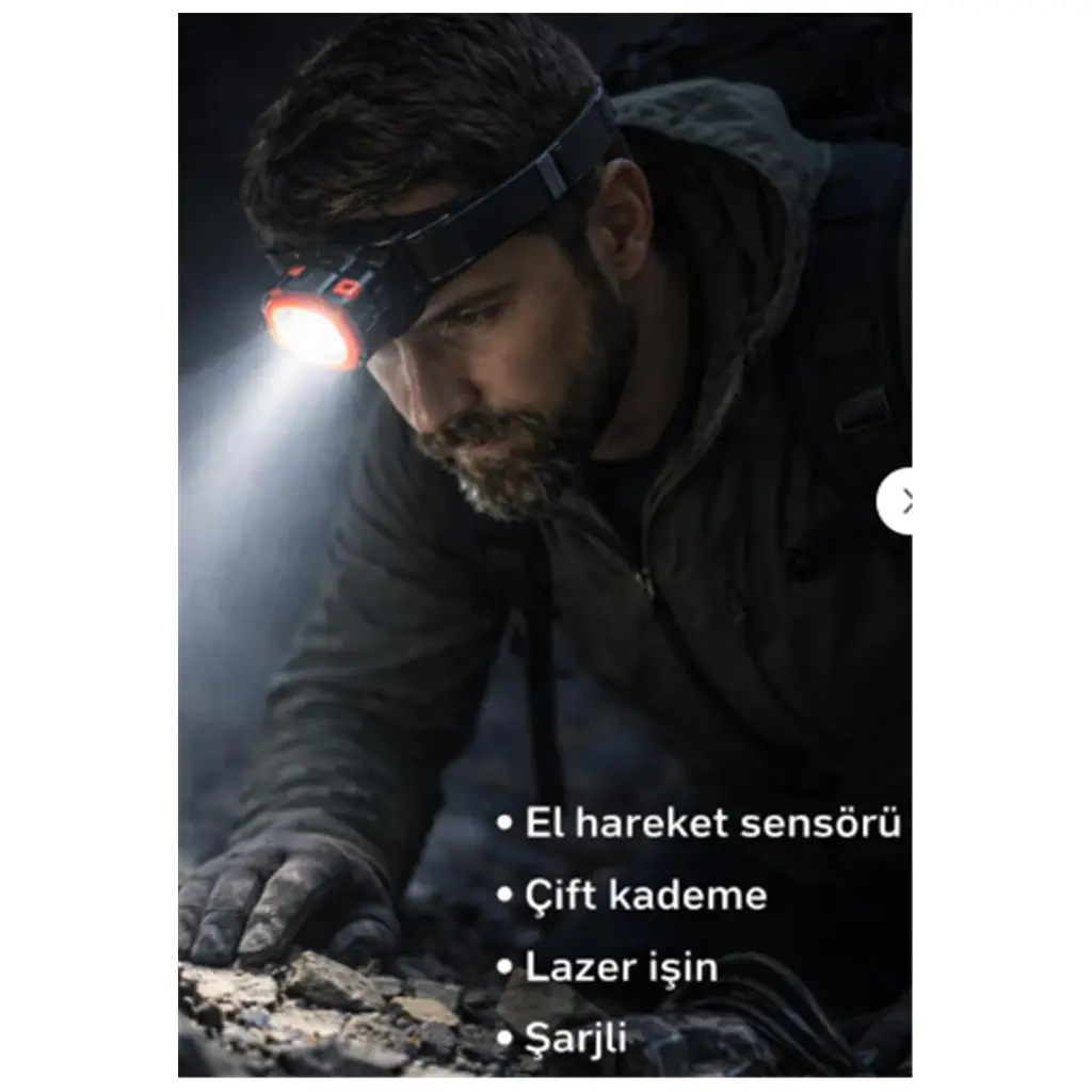 Everton RT-7005 Kafa Feneri Led ışık Ölçülü Aydınlatma