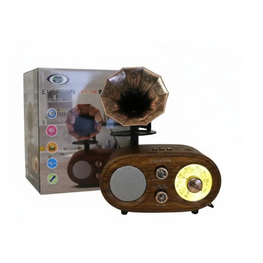 Everton Rt-746 Bluetooth Fm-Usb-Tf-Aux Şarjlı Nostaljik Radyo