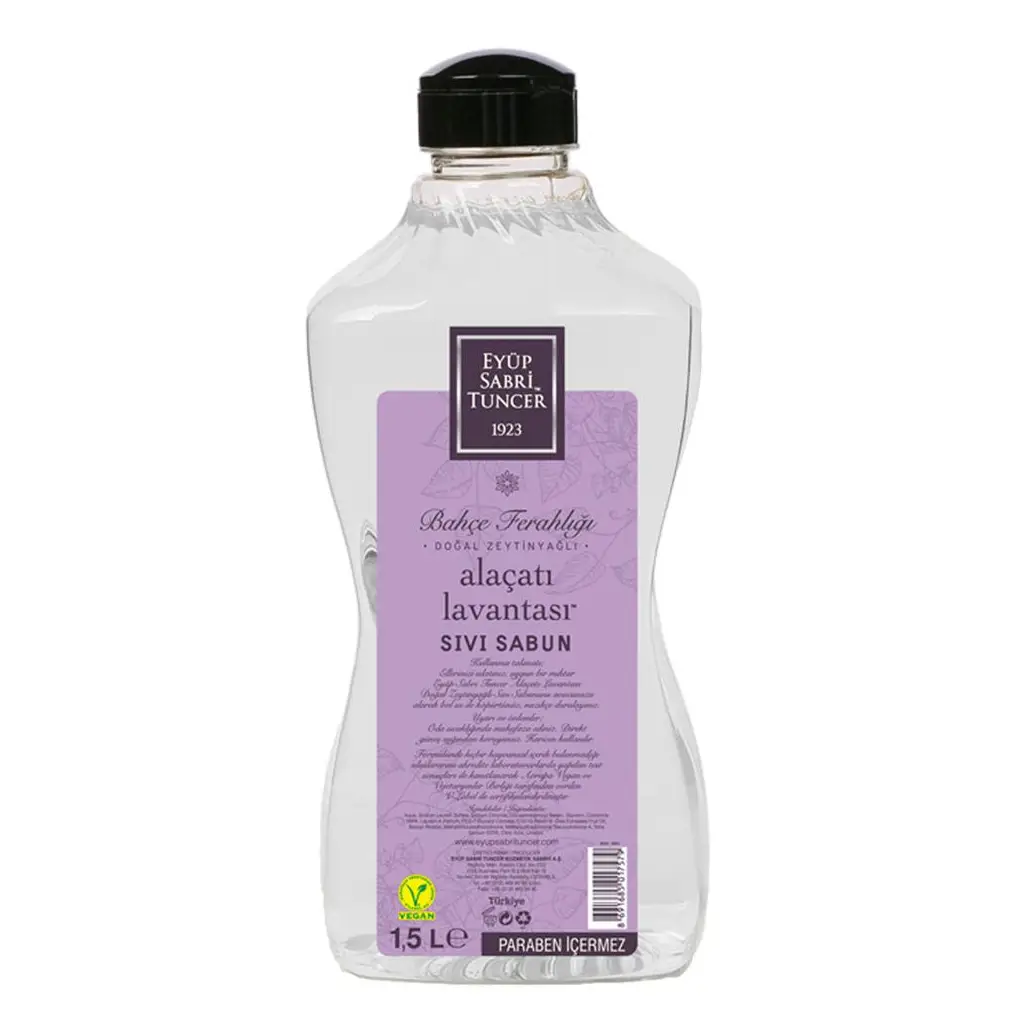 Eyüp Sabri Tuncer 1,5lt Alaçatı Lavantası Sıvı Sabun Doğal Zeytinyağlı