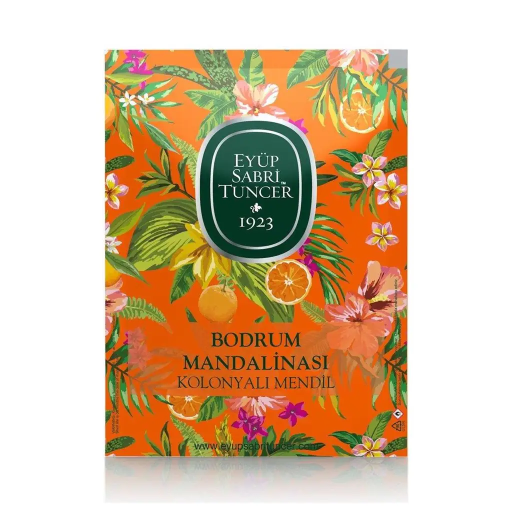 Eyüp Sabri Tuncer 50li Mendil Bodrum Mandalinası Kolonyalı (9,3 x 12,5) Doypack