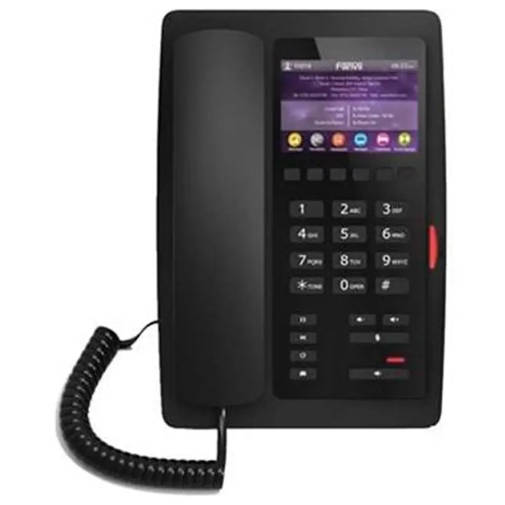 Fanvil H5 Renkli Ekran PoE Ip Masaüstü Siyah Telefon