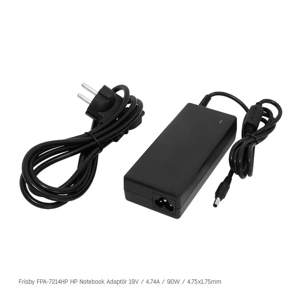 Frisby FPA-7214HP Notebook Adaptör (HP) 19V 4.74A (Uç Boyutu : 4.75 x 1.7mm)