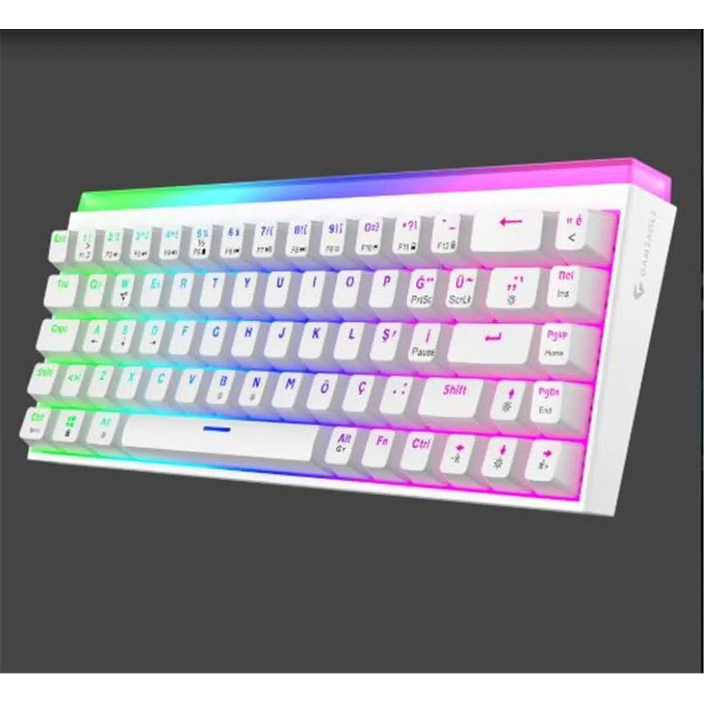 Gameagle GE2019 Hera RGB Kablolu Tr Layout Mekanik Beyaz Oyuncu Klavyesi