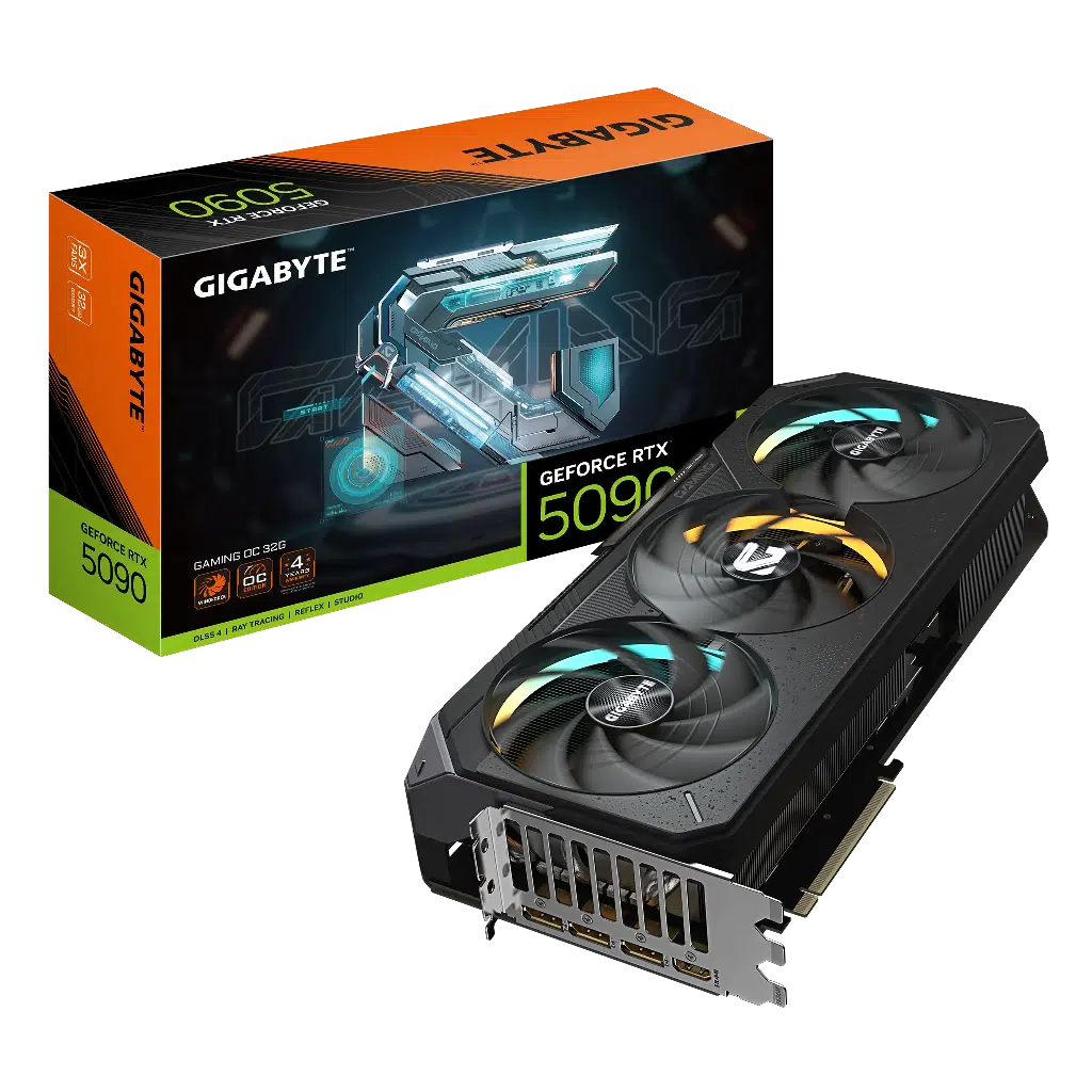 GIGABYTE GV-N5090GAMING OC-32GD, RTX5090, GAMING OC, 32Gb, GDDR7, 512BIT, 3 Fanlı, 1xHDMI, 3xDP, GAMING Ekran KARTI