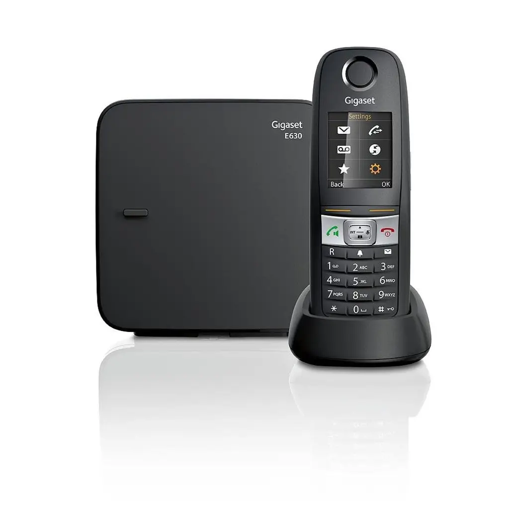 Gigaset E630 Siyah Telsiz Dect Telefon Işıklı Renkli Ekran Sms