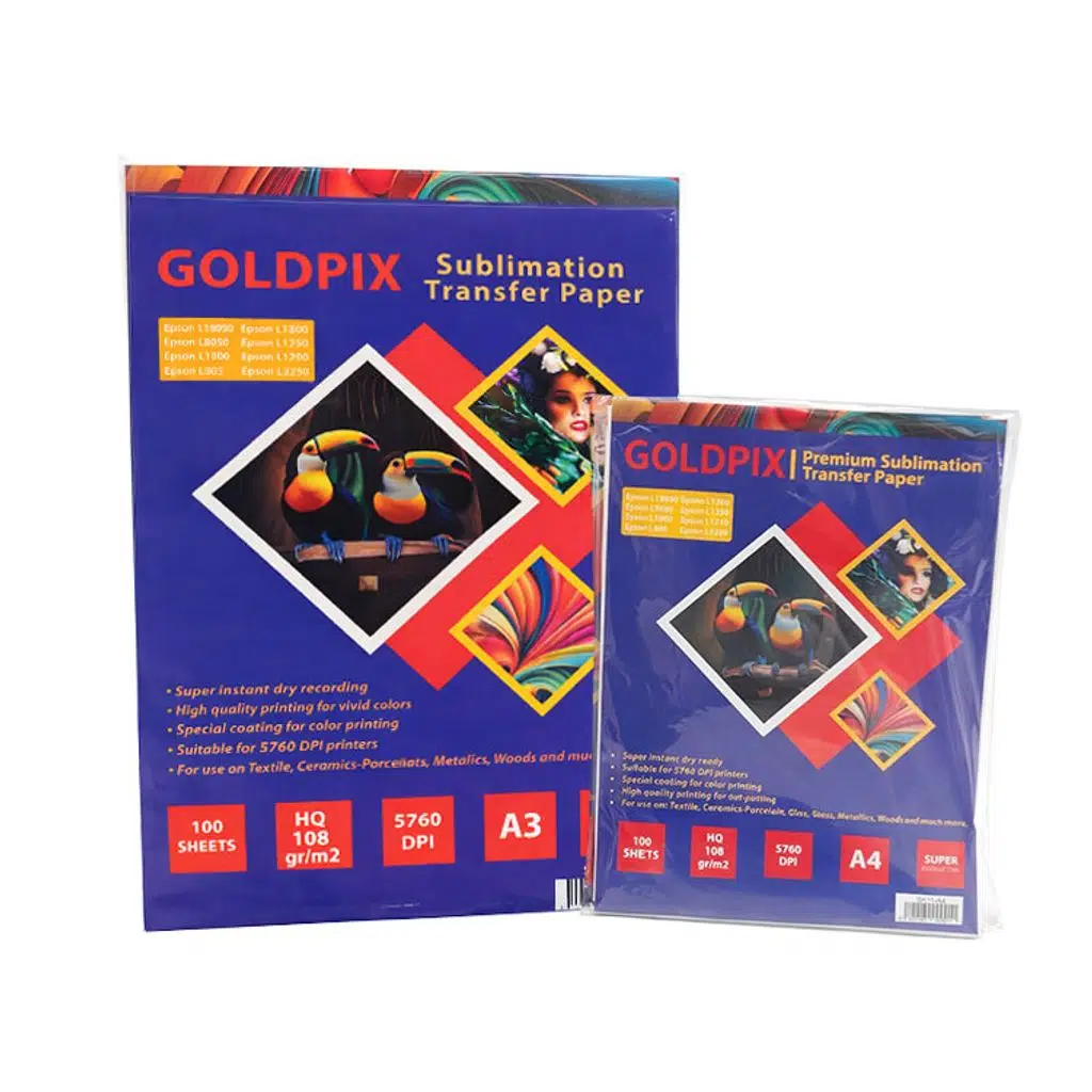 Goldpix Premium A4 ve A3 Süblimasyon Transfer Kağıtlar