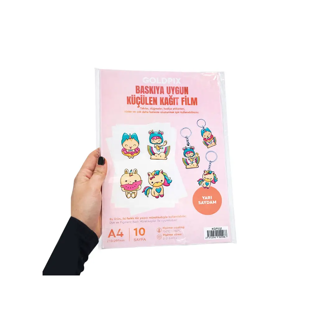Goldpix Yarı Seffaf Küçülen Kağıt Filmler 10 Adet - 20x30cm