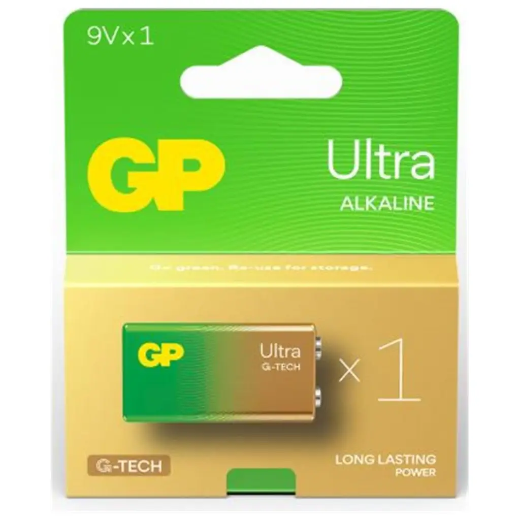 GP G-Tech 9V Ultra Alkalin Pil Tekli Paket GP1604AU