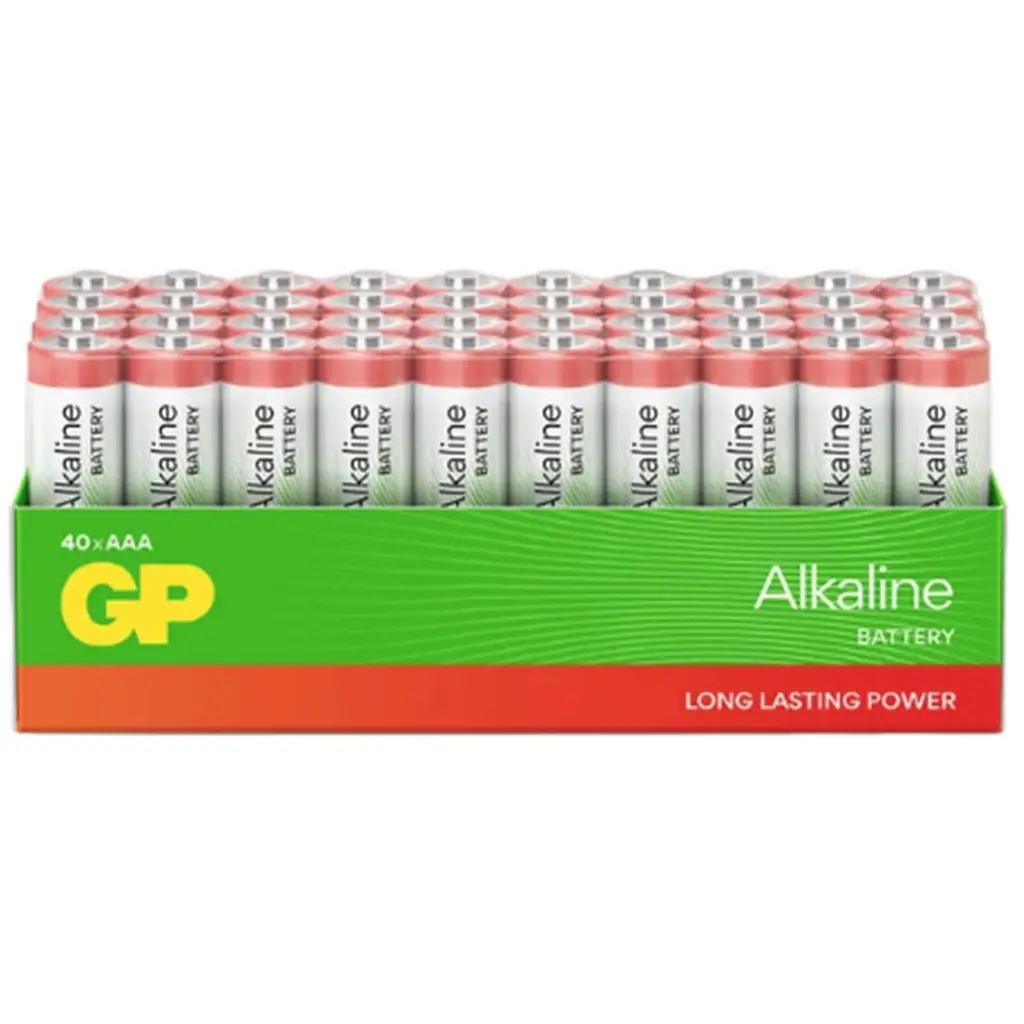 GP G-Tech LR03 AAA Boy Red Alkalin İnce Kalem Pil 40'lı Paket GP24ARETA21-2GST40