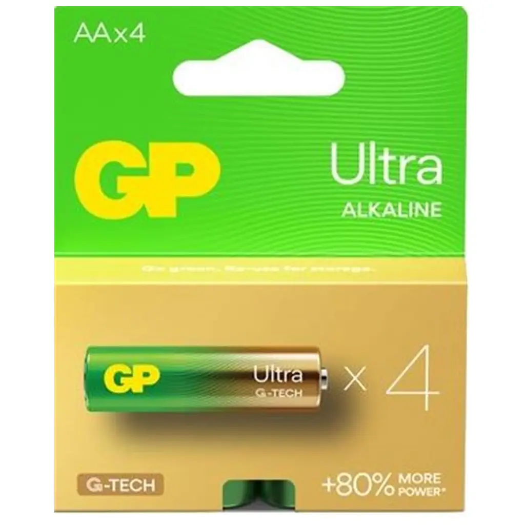 GP G-Tech LR6 AA Boy Ultra Alkalin Kalem Pil 4'lü Paket GP15AU-U4