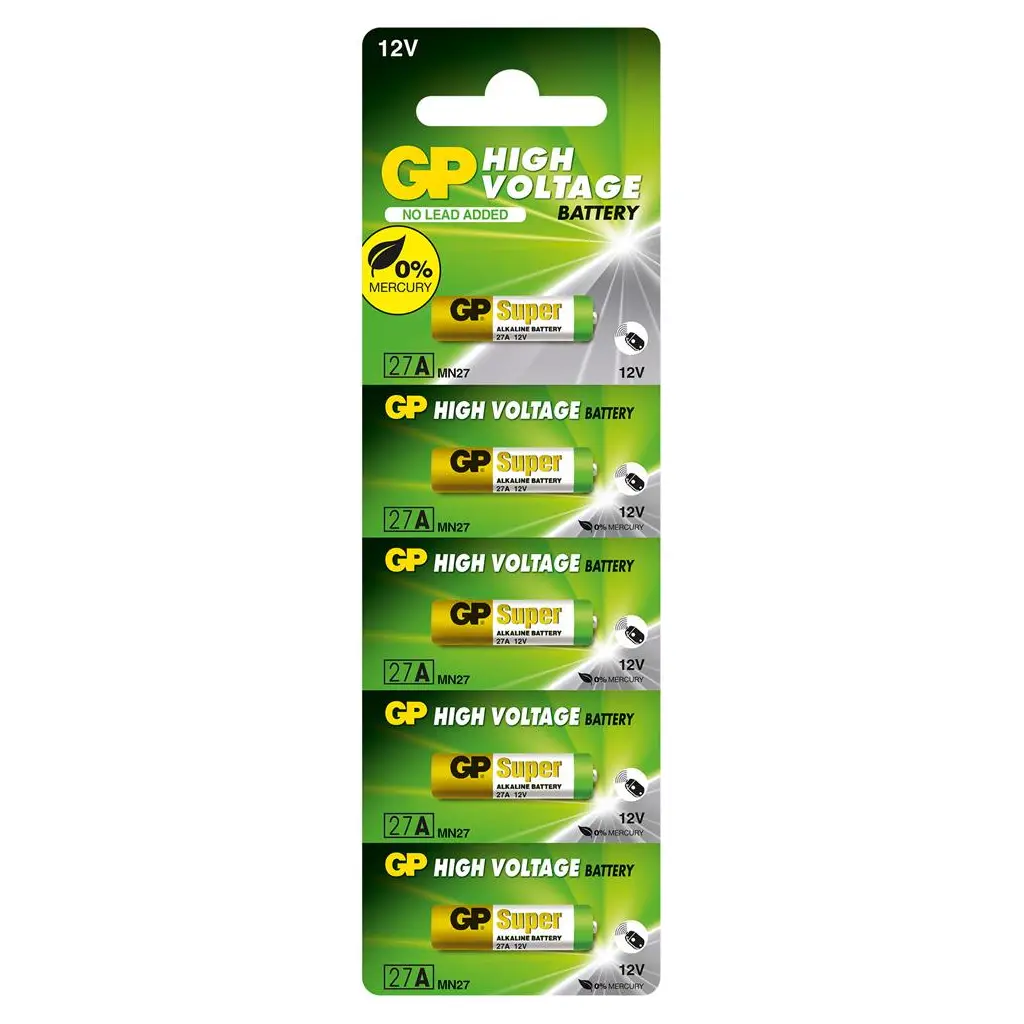 GP GP27A-C5 27A 12V Alkalin Spesifik Pil 5'li Paket