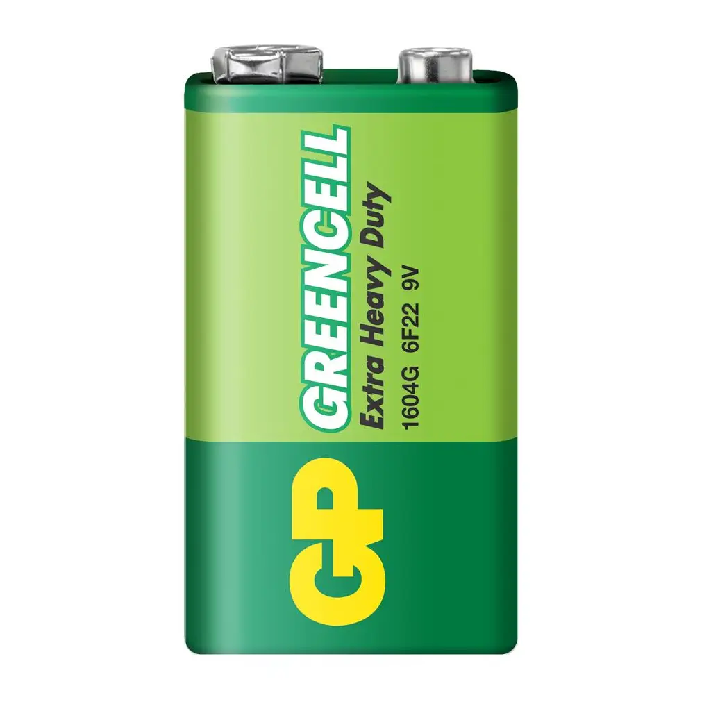 GP Greencel 9V Çinko Pil Tekli Paket GP1604G-2U1
