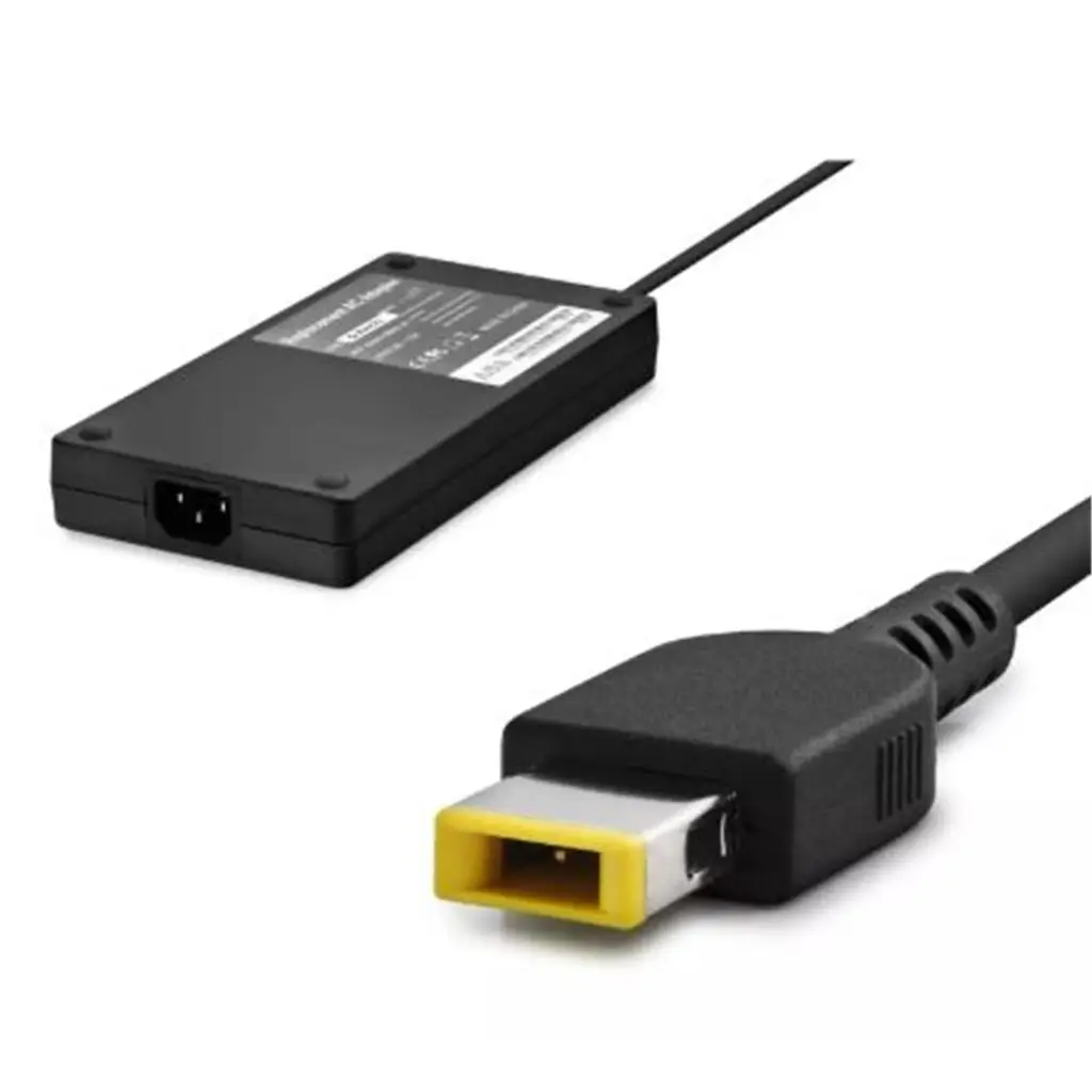 Hadron GXHH6 LENOVO - IBM Uyumlu 20V 11.5A 230W Laptop Adaptörü (Usb Tip Sarı Kare Uç) Siyah