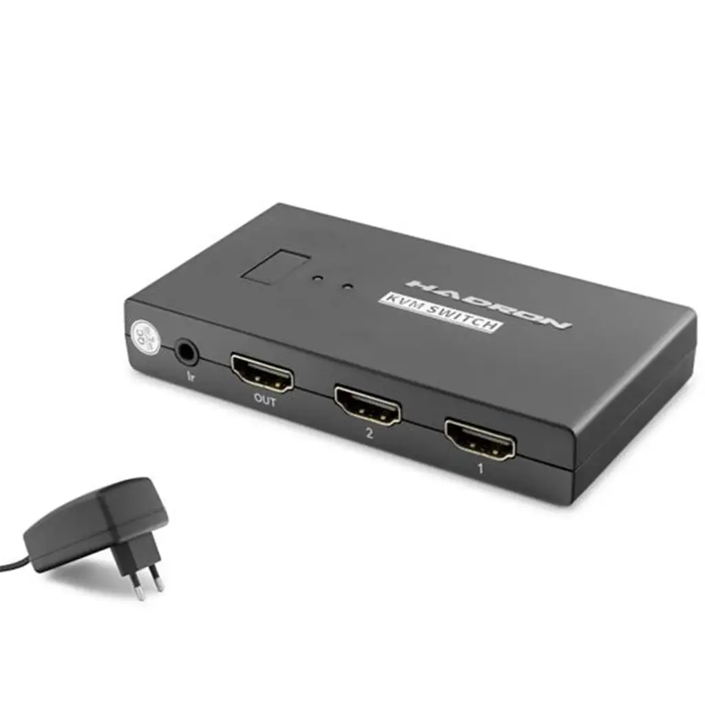 Hadron Hdx1373 2 Port + 4- Hdmi Kvm Switch Usb Hdmi Kablolu Siyah
