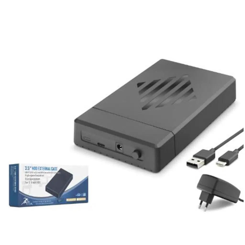 HADRON HDX1794 3.5 İnç SATA HDD Harici Disk Kutusu USB 2.0 Type-C - Siyah