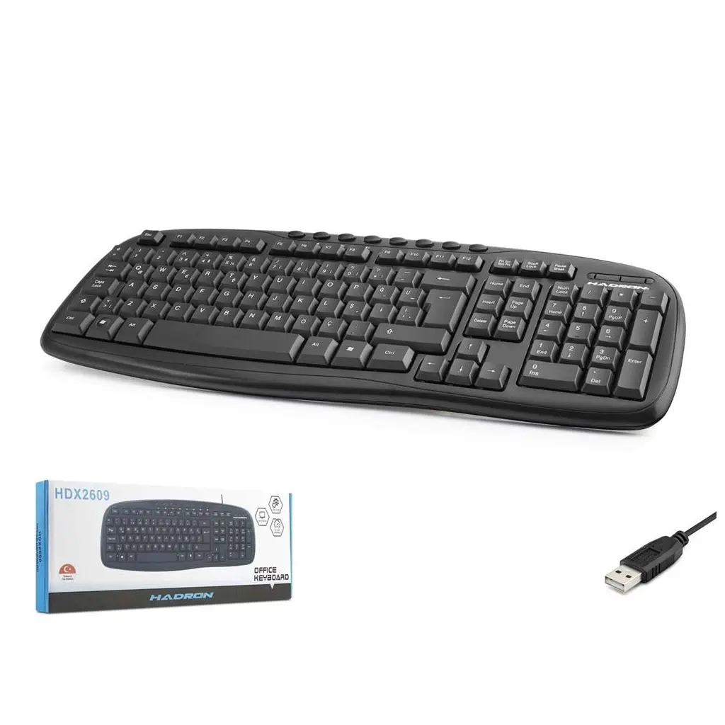 Hadron Hdx2609 Kablolu Multimedia Klavye Q Siyah