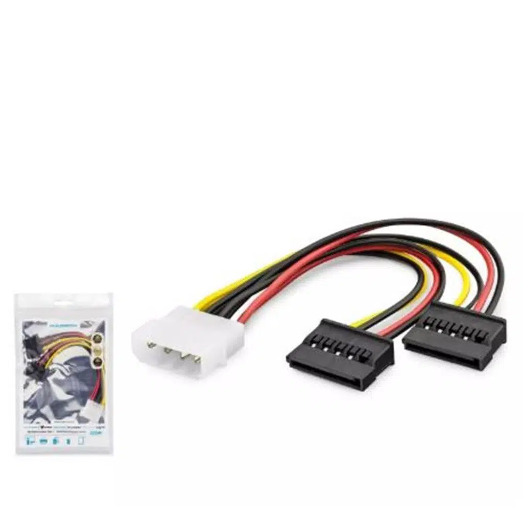 Hadron Hdx5525 Sata Power Kablo Poşetli 2In1 16Cm Siyah