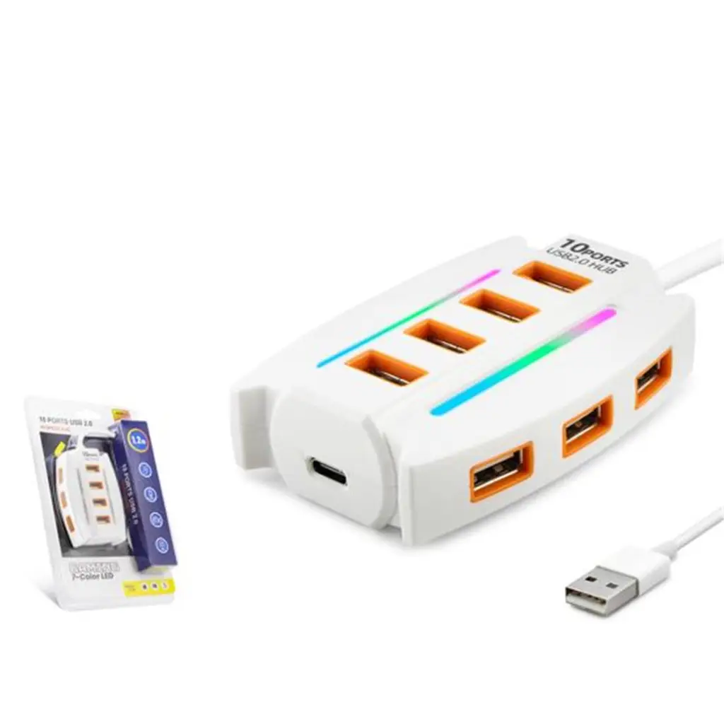 Hadron Hdx7037 Usb Hub 10-Usb 1.2M Beyaz