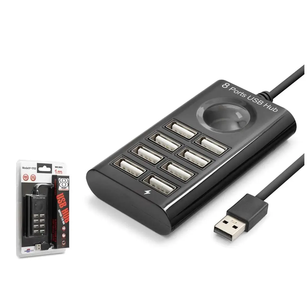 Hadron hdx7052 Usb Hub 8-Usb 8in1 1M Siyah
