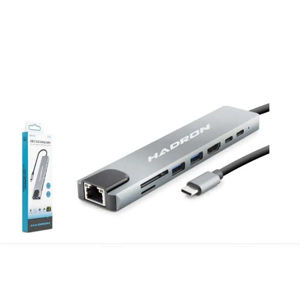 HADRON HDX7841 TYPE-C TO HDTV HDMI 4K 30HZ + VGA 2IN1 GRİ