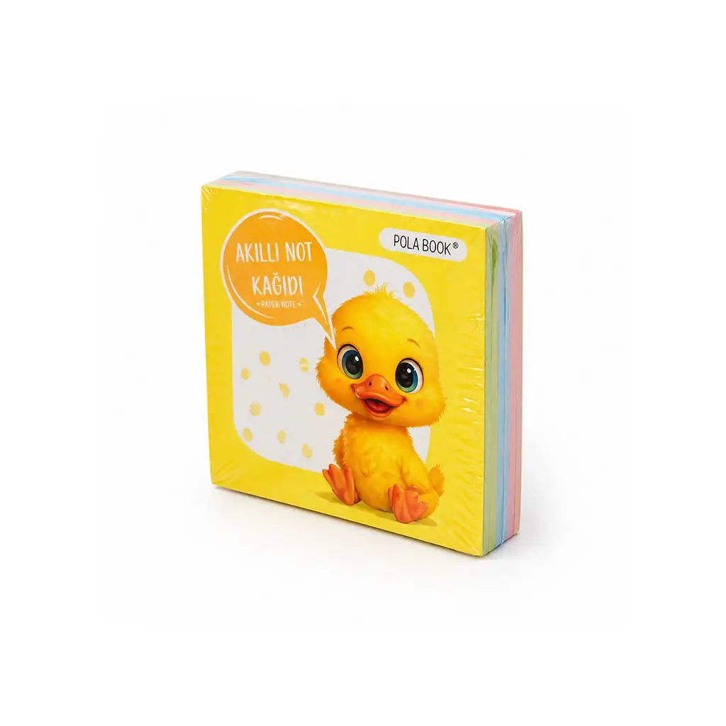 Hayvanlı Mini Akıllı Not Kağıdı 50 Yaprak Yapışkansız Post-it - 4'lü Paket