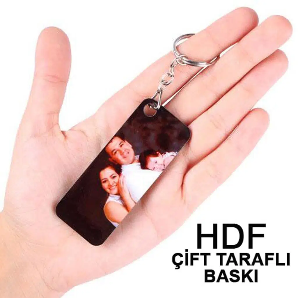 HDF Çift Taraflı Anahtarlık - Dikdörtgen
