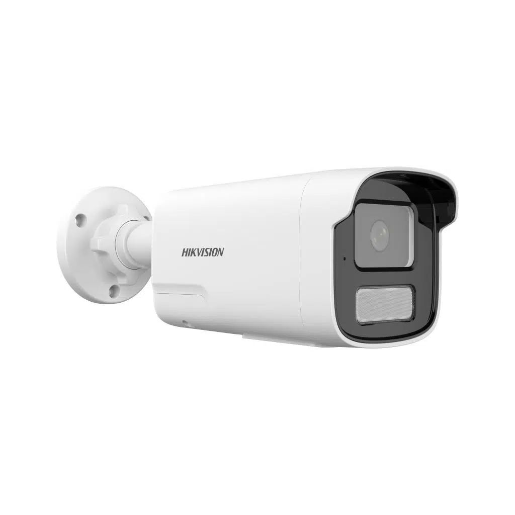 HIKVISION DS-2CD1T43G2-LIUF/SL 4Mpix, 4mm Lens,  H265+,50Mt Gece Görüşü, Hybrid Light, SD Kart,Dahili Mikrofon, PoE, Bullet IP Kamera