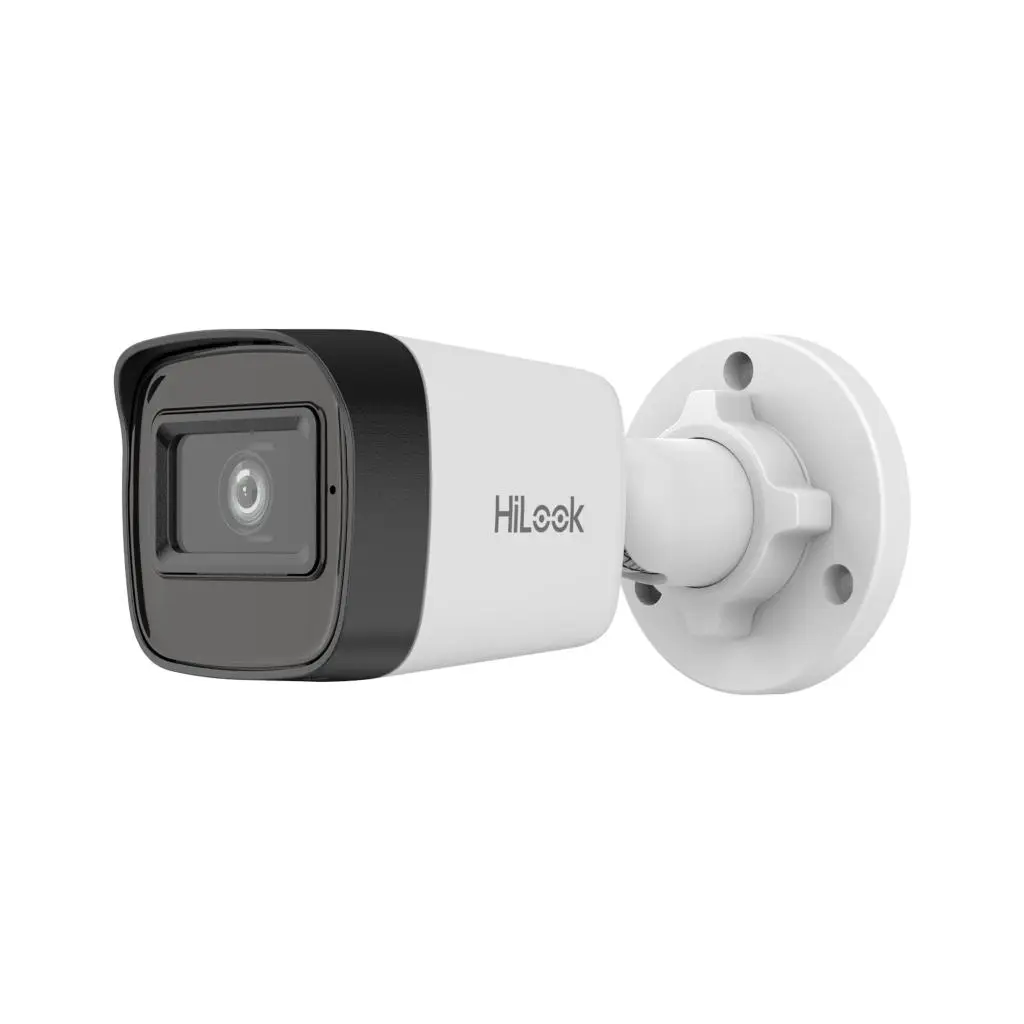 HILOOK IPC-B121HE-UC, 2Mpix, 2.8mm Lens, H265+, 20Mt Gece Görüşü, PoE, Dahili Mikrofon, Bullet, IP Kamera
