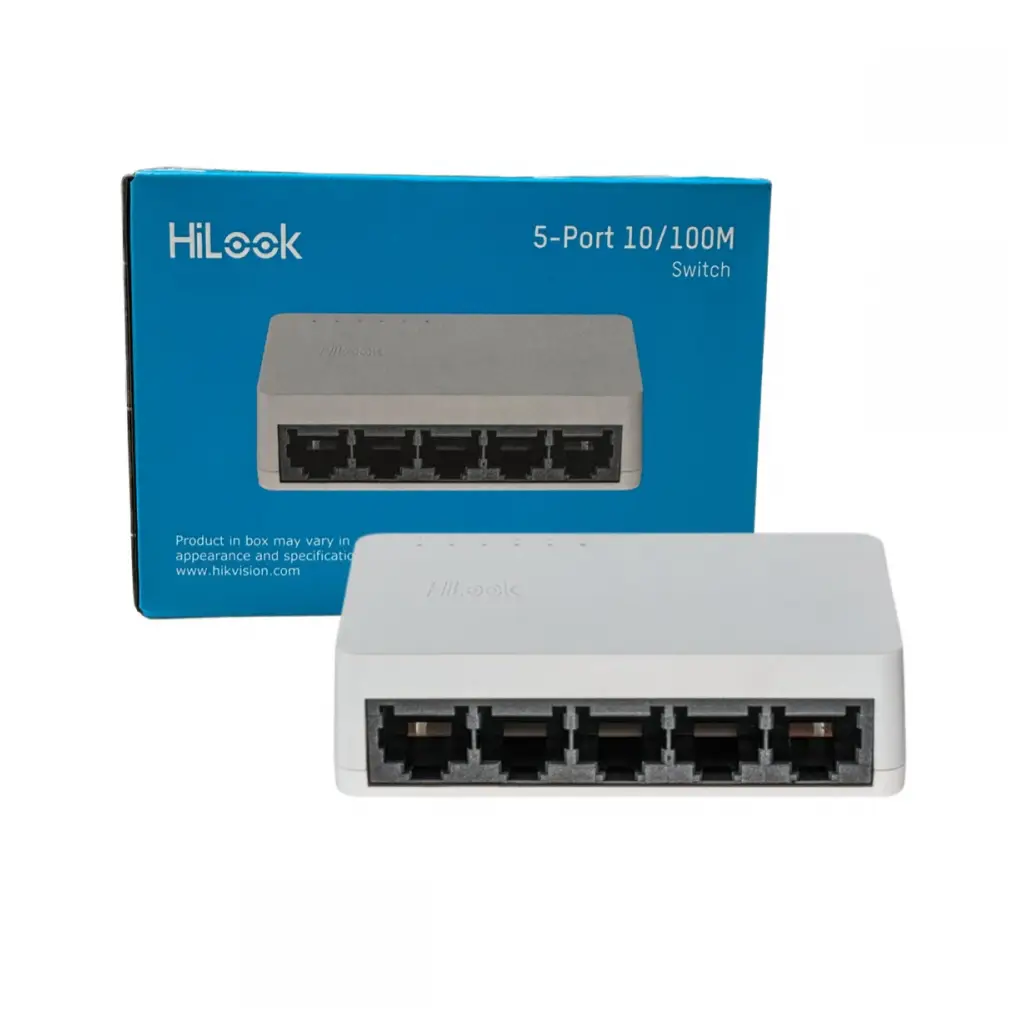 HILOOK NS-0105D, 5 Port, Megabit, Yönetilemez, Masaüstü Switch
