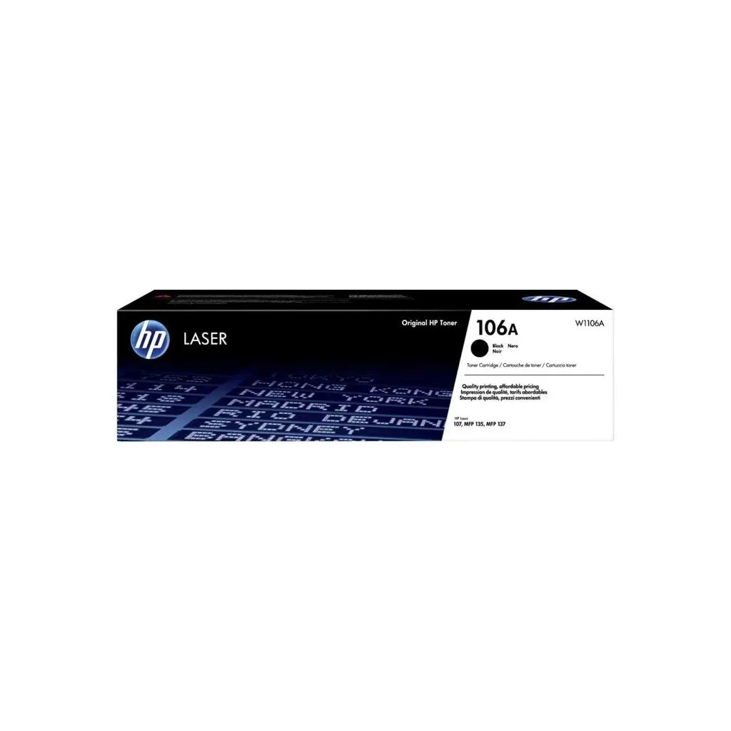 HP 106A Black Siyah 1.000 Sayfa Toner W1106A