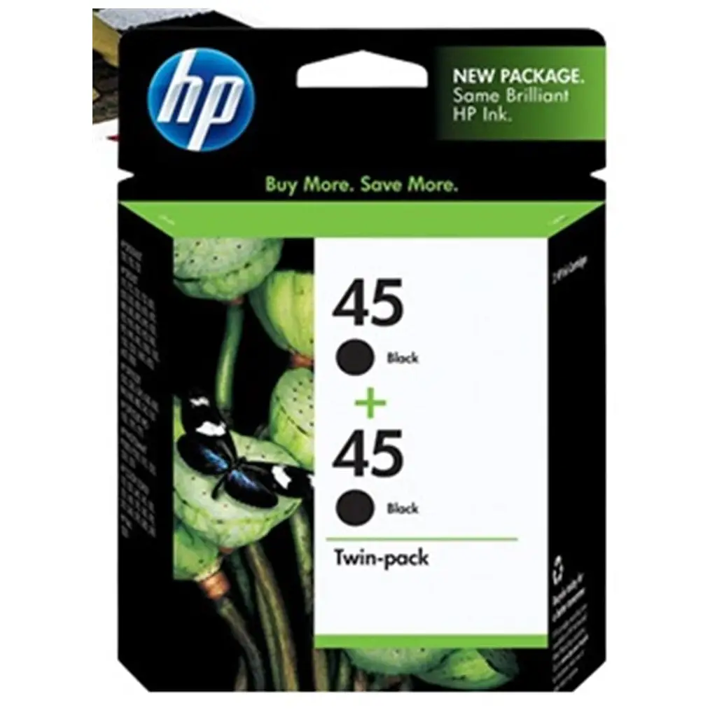 HP 45 Black Siyah 42ML 51645AA 2Lİ Paket Kartuş CC625A