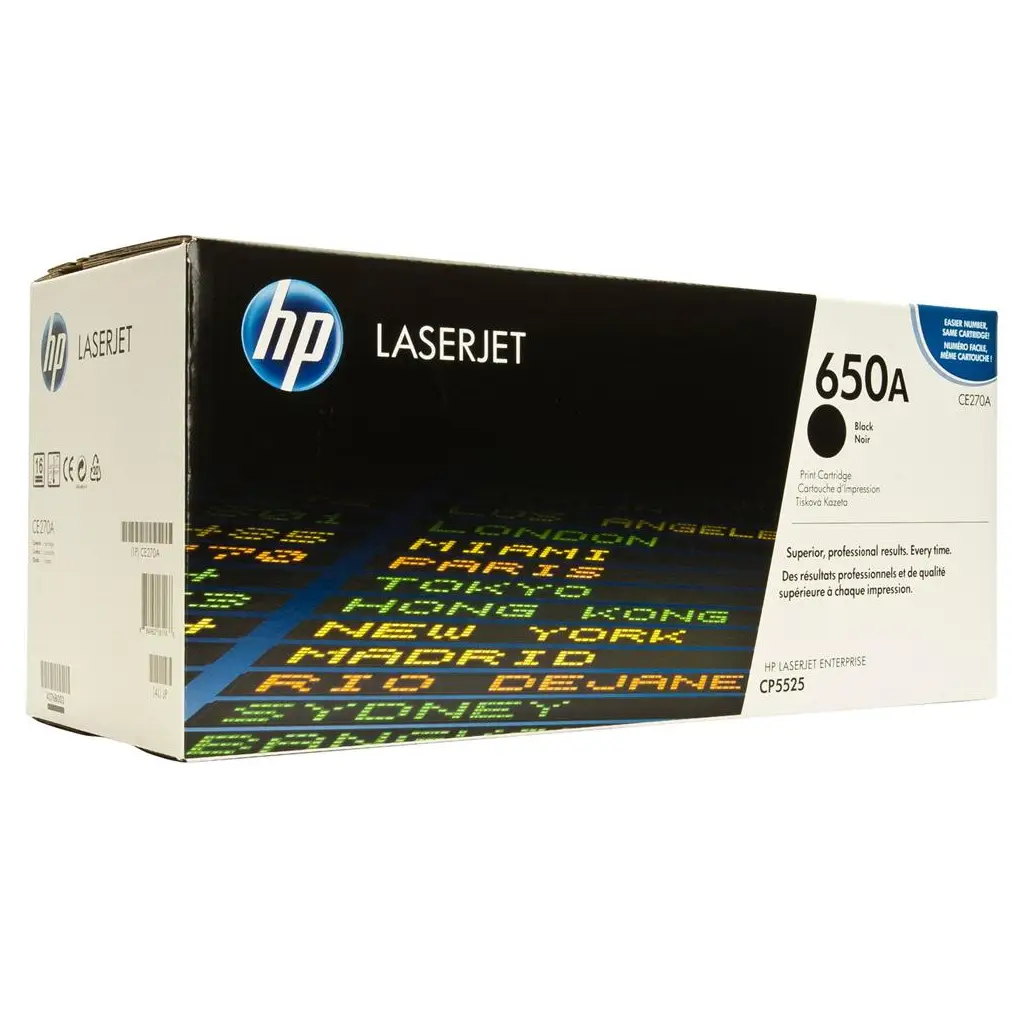 HP 650A Black Siyah 13.000 Sayfa Toner CE270A