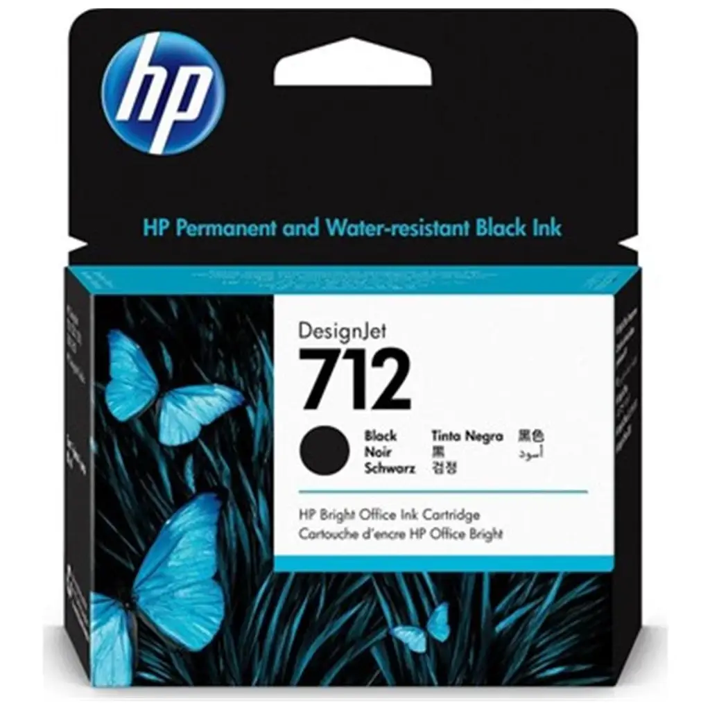 HP 712 Black Siyah 80ML Plotter Kartuşu 3ED71A