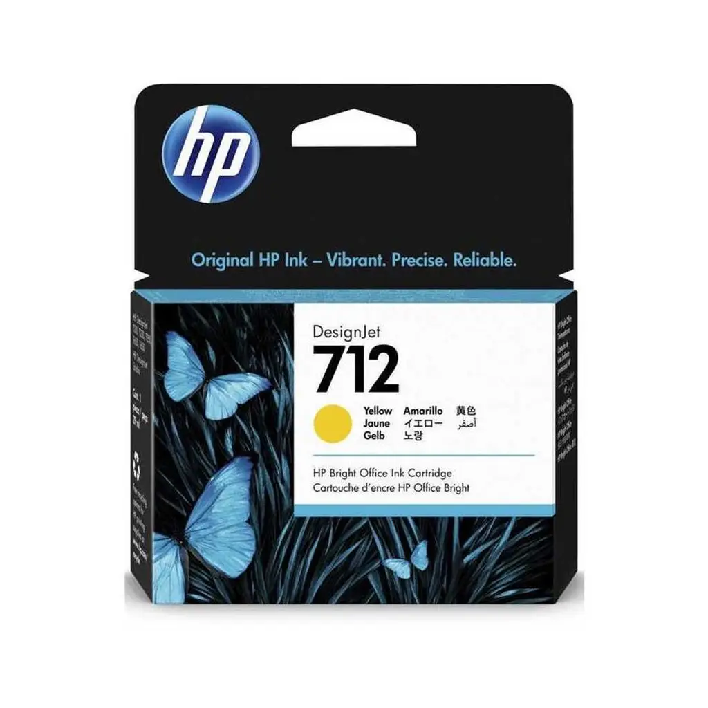 HP 712 Yellow Sarı 29ML Plotter Kartuşu 3ED69A