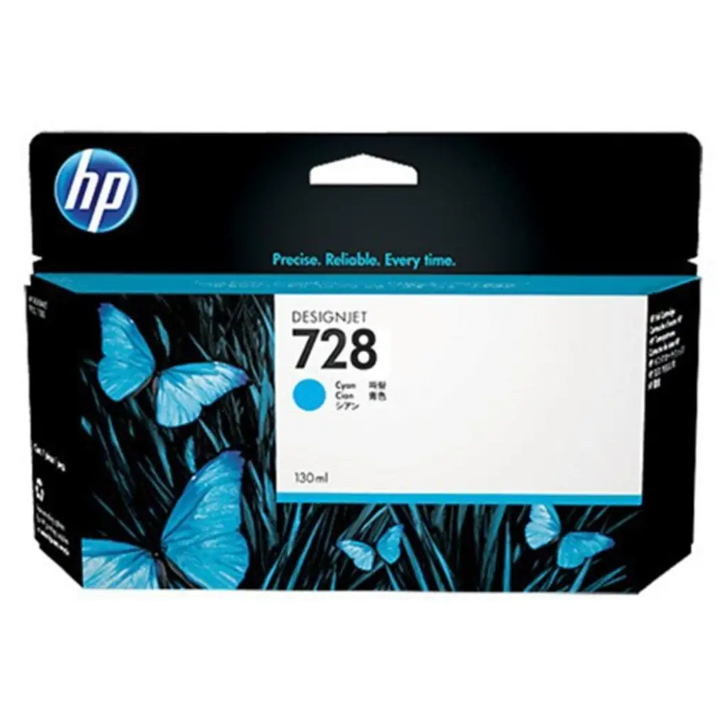 HP 728 Cyan Mavi 130ML Plotter Kartuşu F9J67A