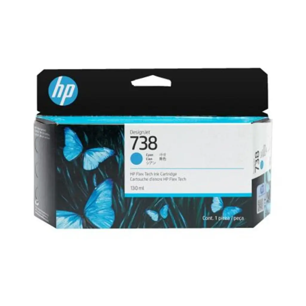 HP 738 Cyan Mavi 130ML Plotter Kartuşu 498N5A