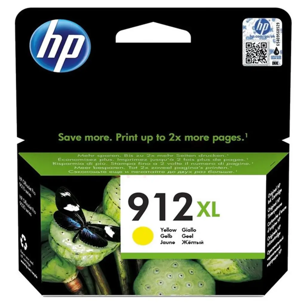 HP 912XL Yüksek Kapasite Yellow Sarı Kartuş 3YL83A