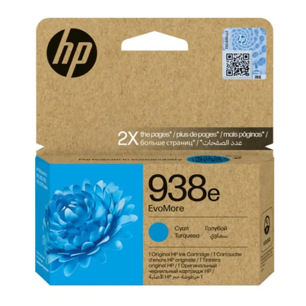 HP 938e Cyan Mavi Yüksek Kapasite Kartuş 4S6X9PE
