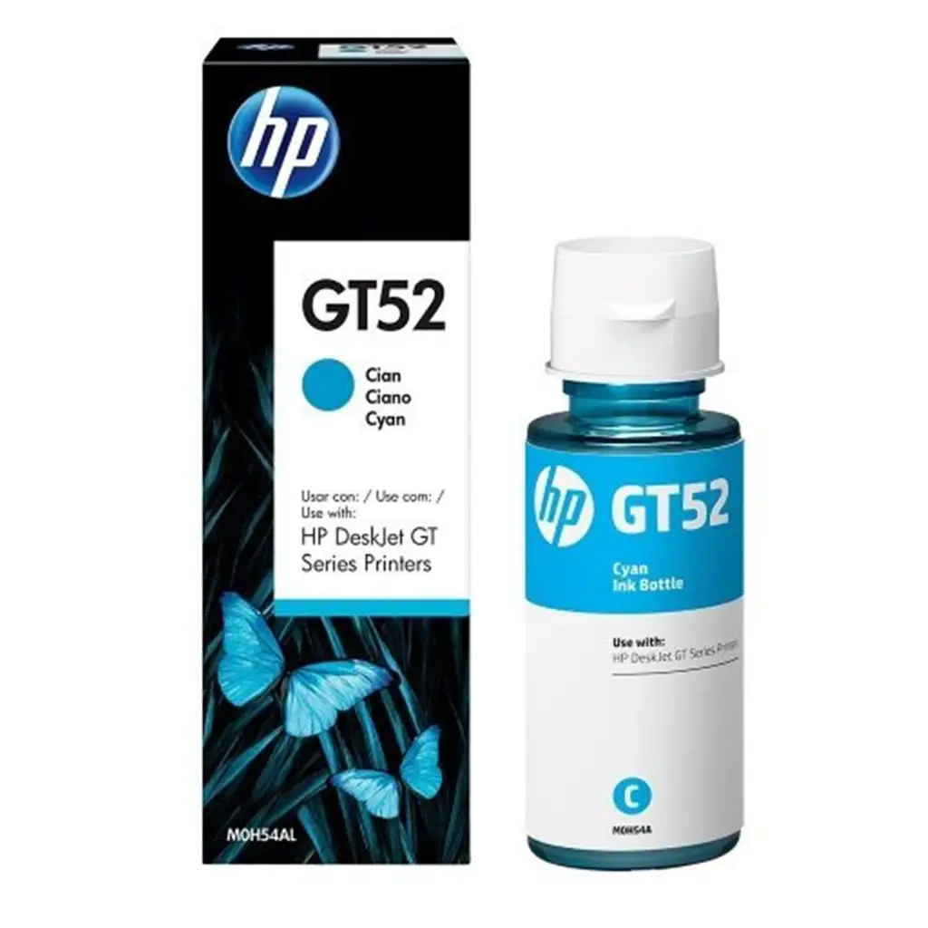 HP GT52 Cyan Mavi Mürekkep M0H54AE